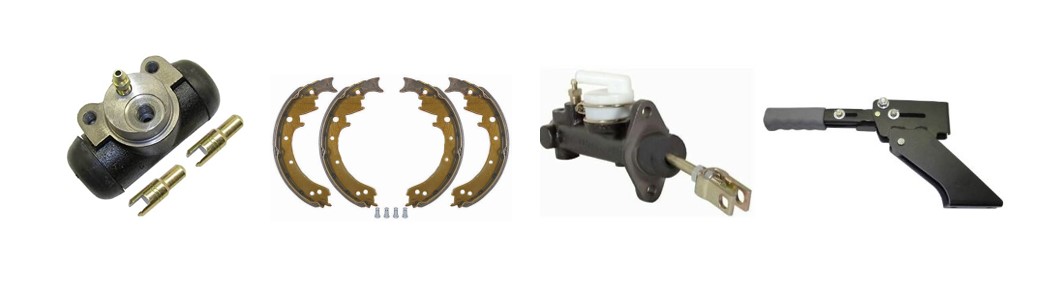 Image of Collection of Brake System Parts for Komatsu Forklifts at Lift Parts Warehouse